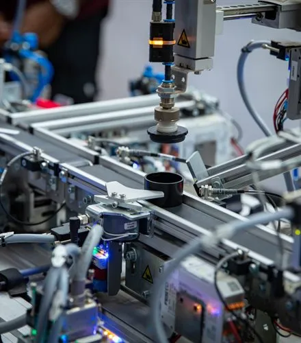 Automated mechatronics robotics rig in the lab