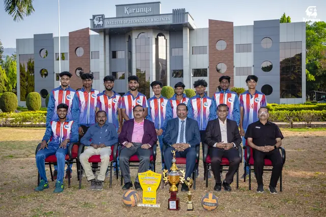 Karunya men's volleyball team