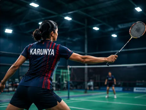 Badminton court at Karunya