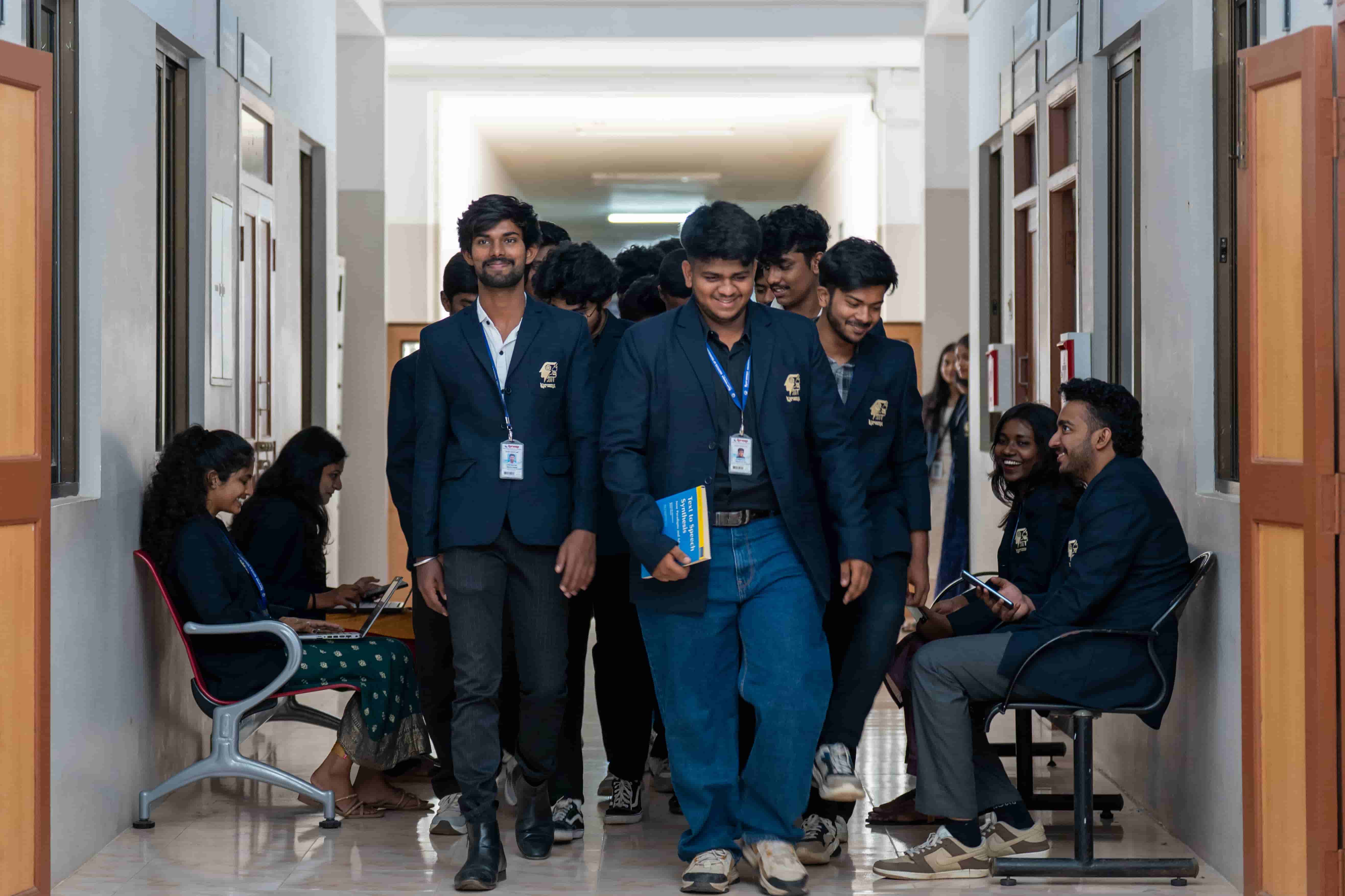 Students on campus