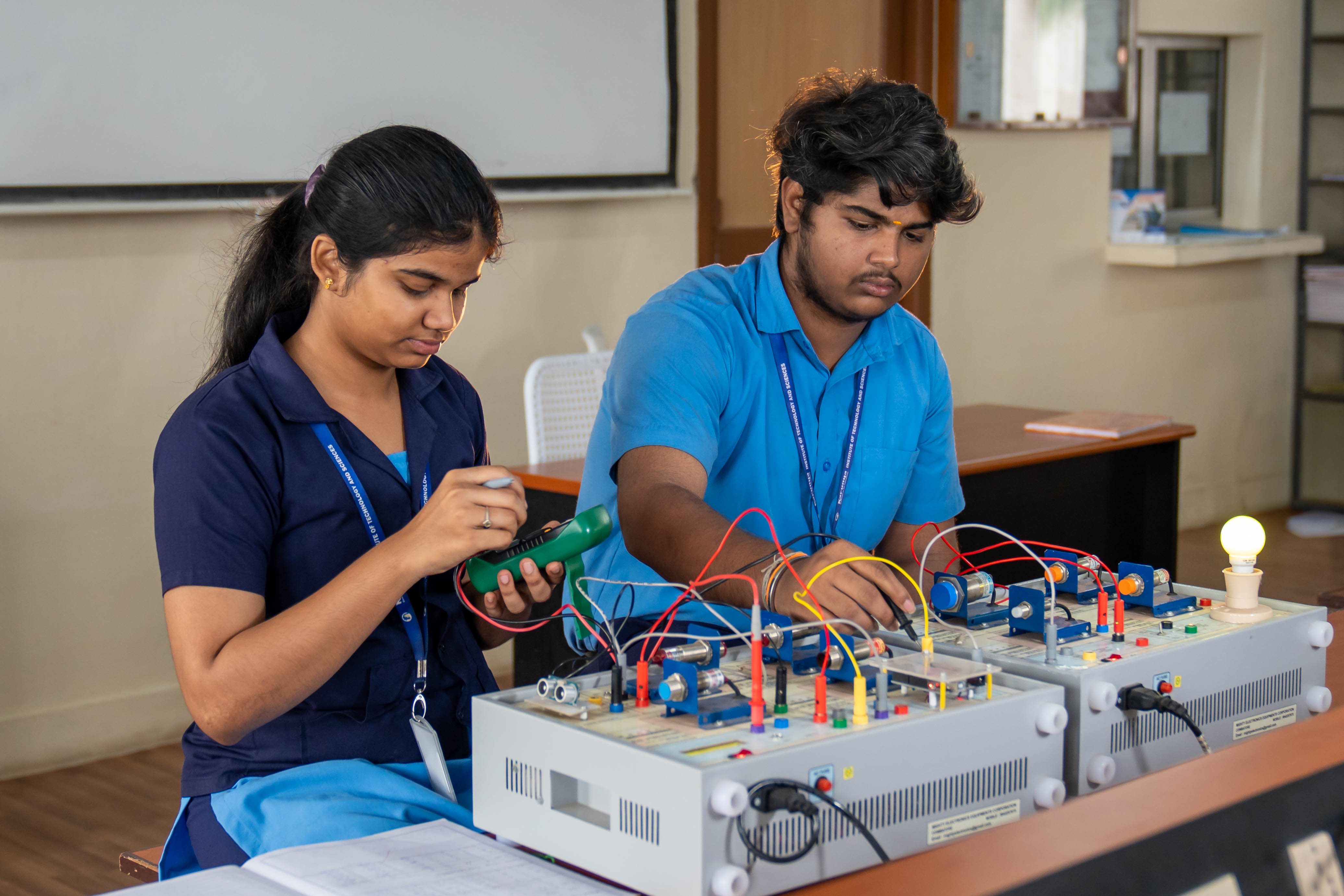 Robotics Student Working