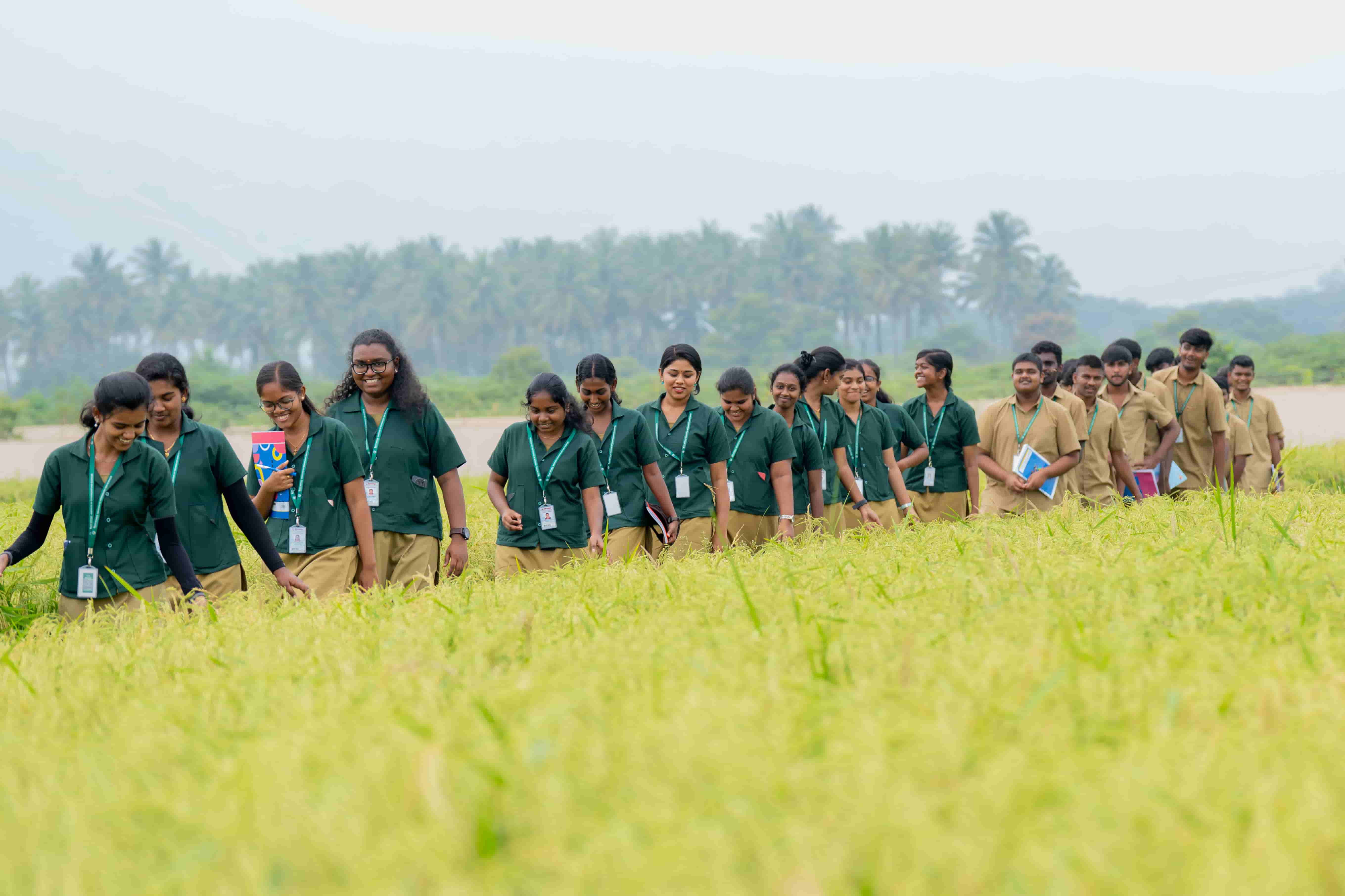 Student research project in the field