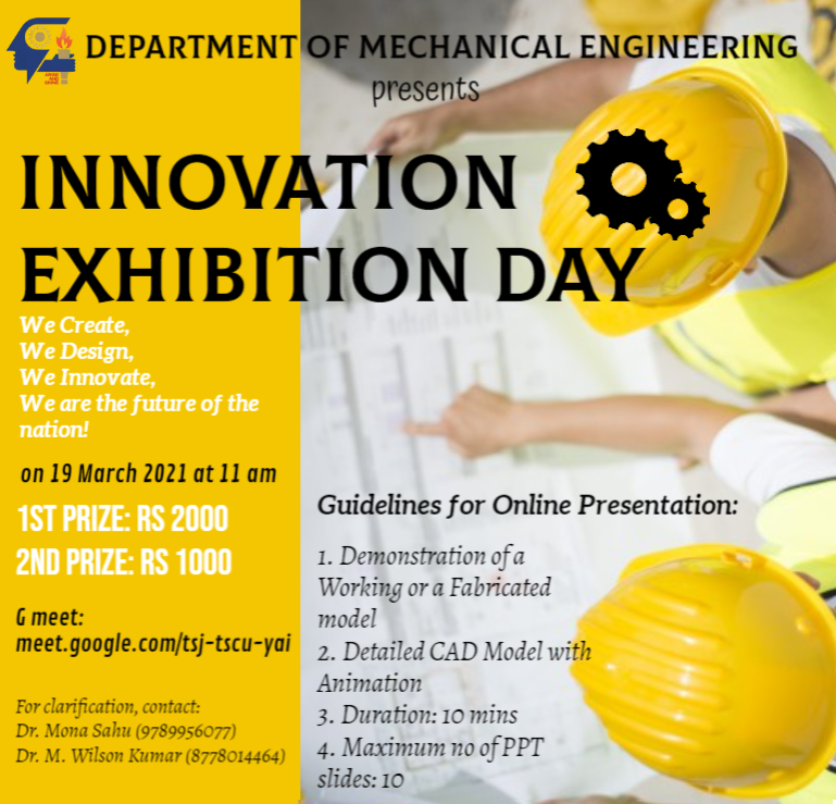 Innovation Exhibition Day Karunya Institute of Technology and